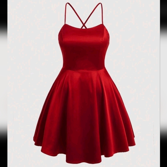 SHEIN Dresses & Skirts - Elegant Red Strappy Dress